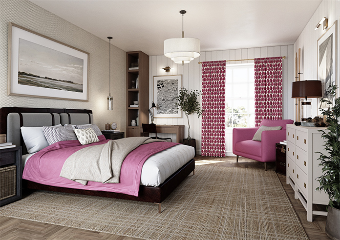 Lazza, Cerise - Made to Measure Curtains - Image 7